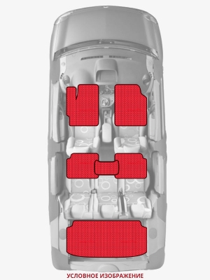 ЭВА коврики «Queen Lux» комплект для Ford Escort (1G)